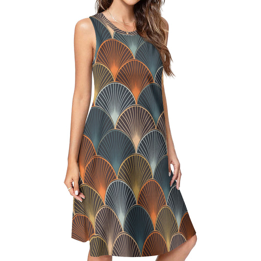 Abstract Pattern Women's Casual Dress