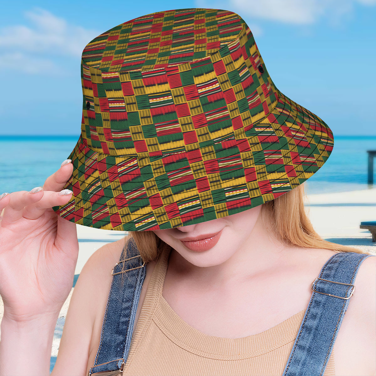 Kente Pattern Fisherman Hat