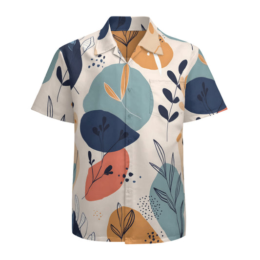 Abstract Floral Hawaiian Shirt