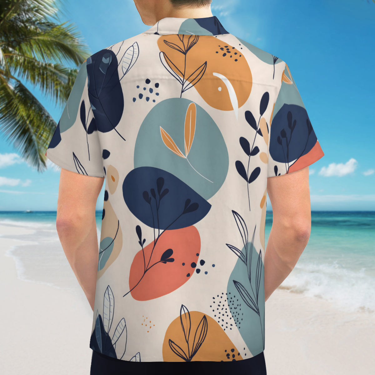 Abstract Floral Hawaiian Shirt