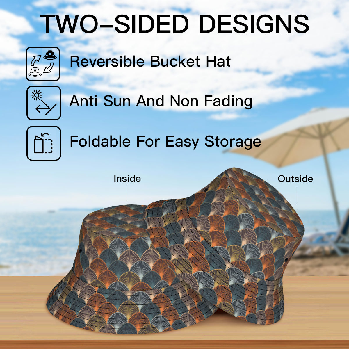 Abstract Pattern Fisherman Hat