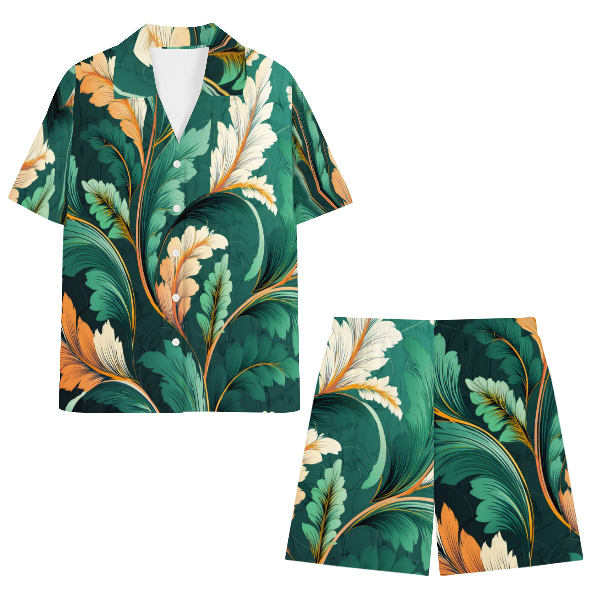 Greenleaves Man's Shirt And Short Set