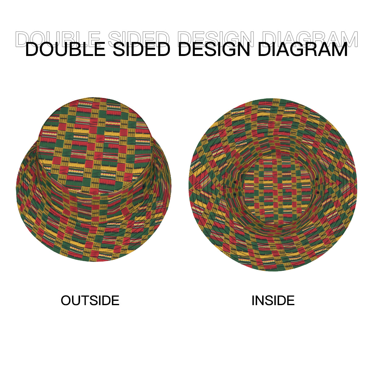 Kente Pattern Fisherman Hat
