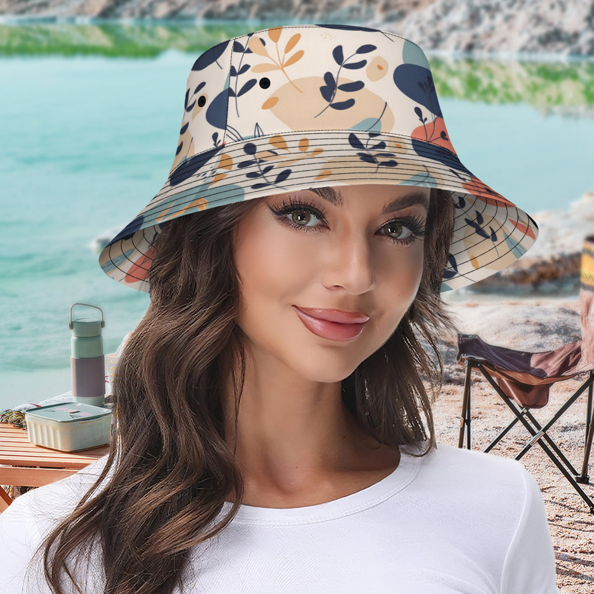 Abstract Floral Fisherman Hat