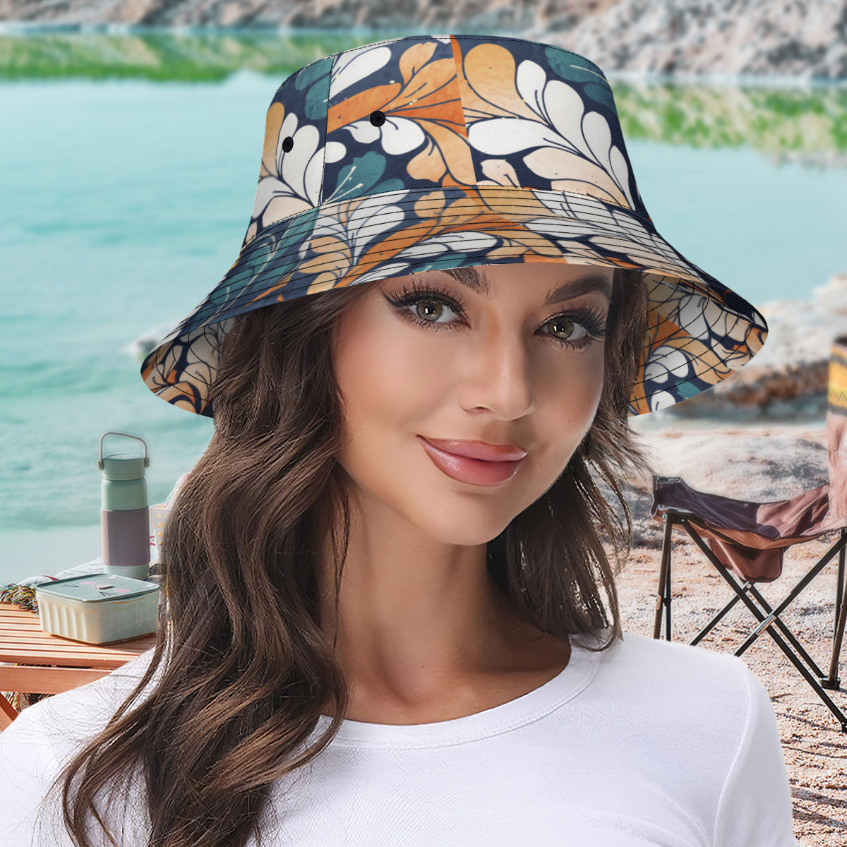 Abstract Floral Fisherman Hat