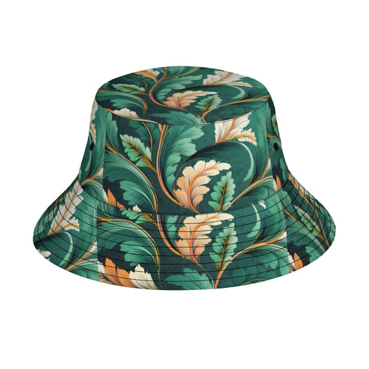 Green Leaves Fisherman Hat
