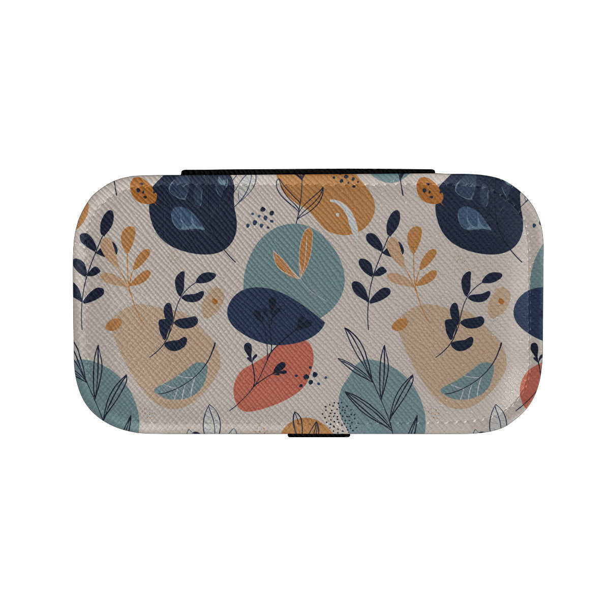 Abstract Floral Personalized Portable Jewelry Box