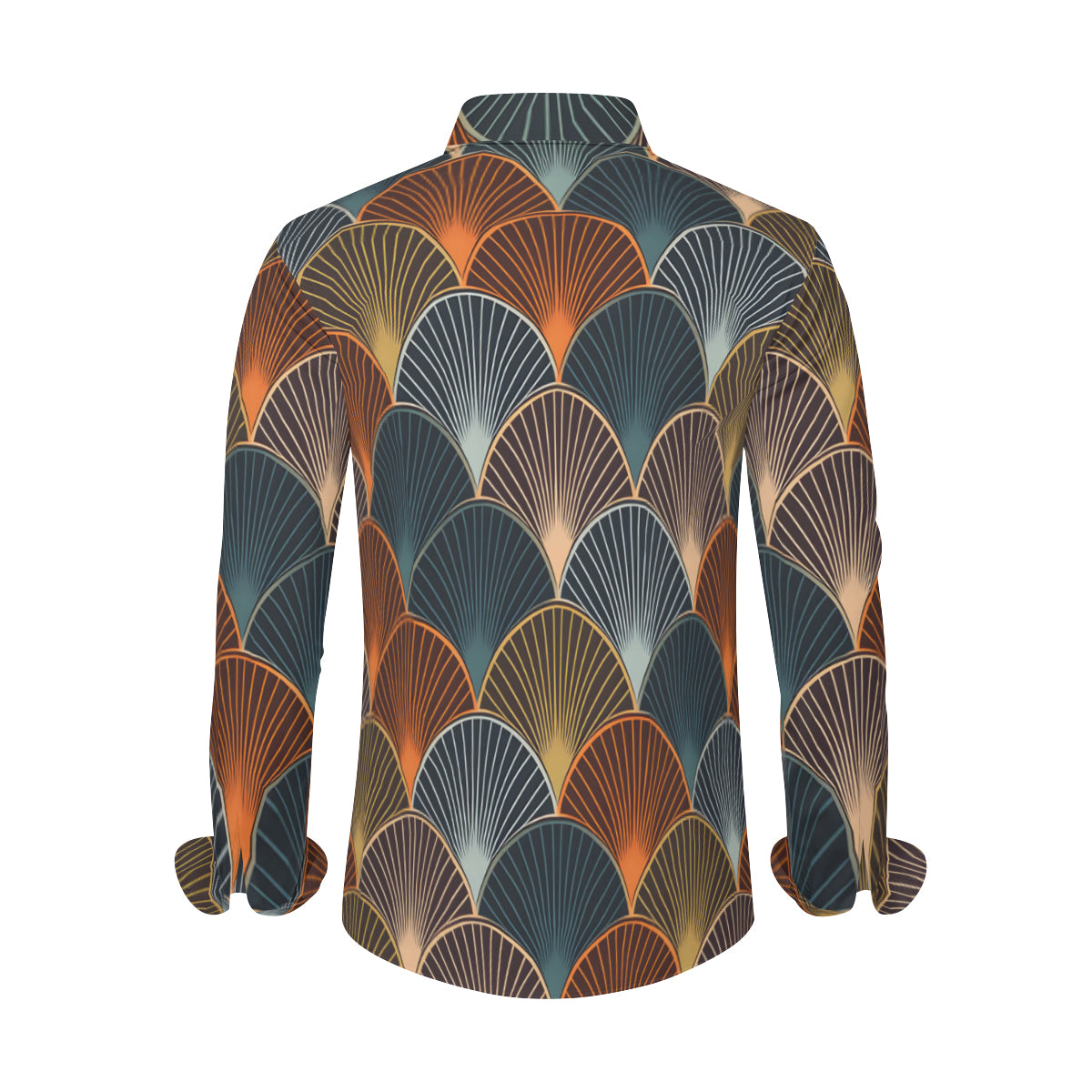 Abstract Pattern Men's Classic Long-Sleeved Shirt