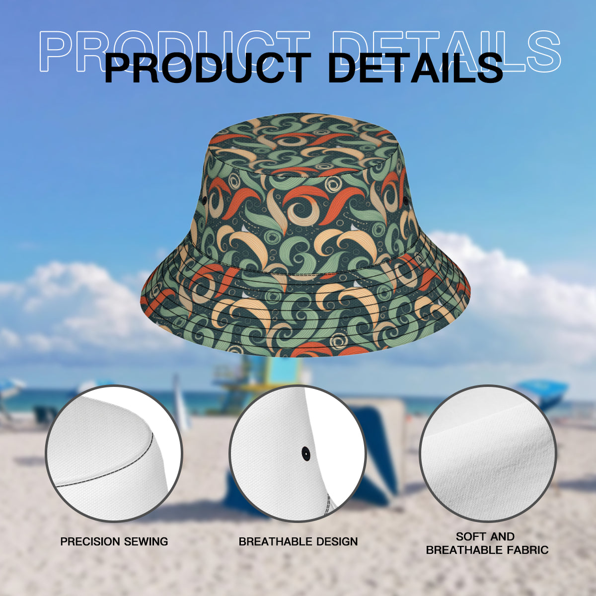 Abstract Pattern Fisherman Hat