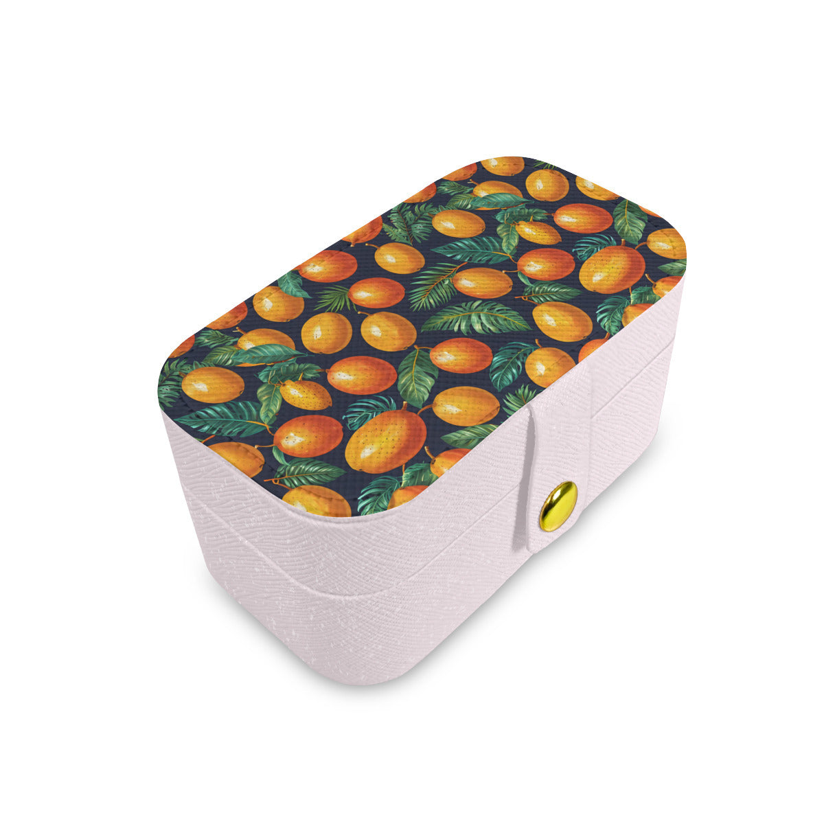 Tropical Mangoes Pattern Personalized Portable Jewelry Box