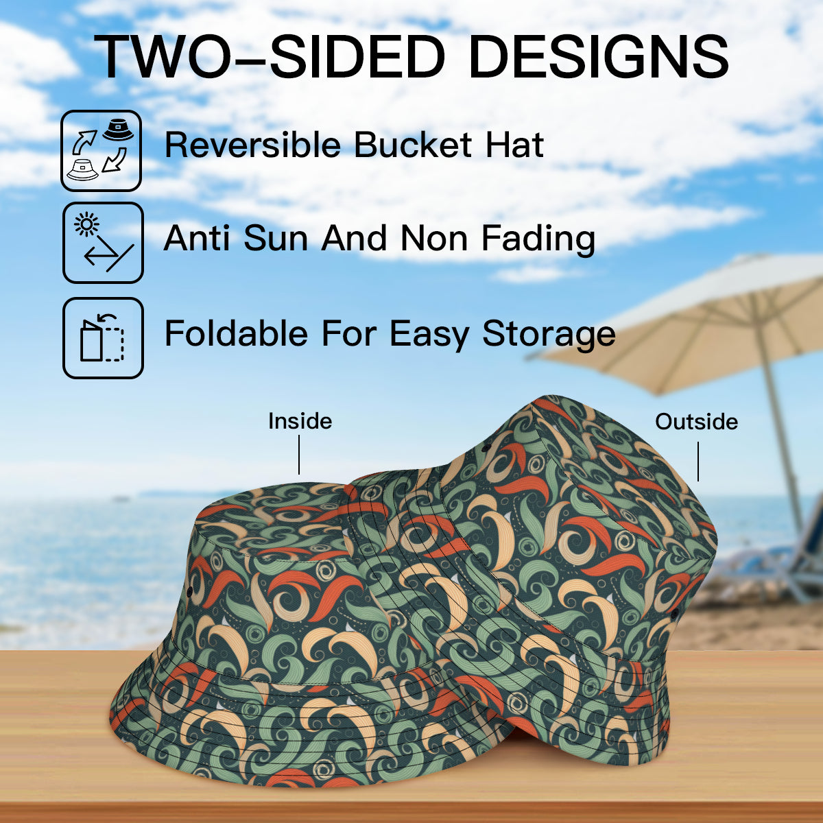 Abstract Pattern Fisherman Hat