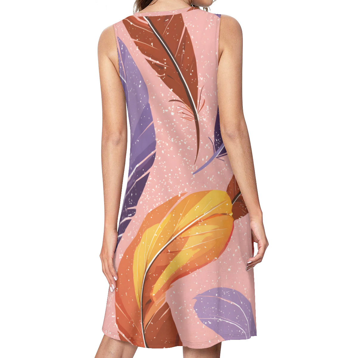 Abstract Feathers Women's Casual Dress