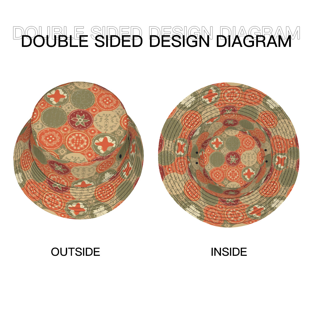 Abstract Pattern Fisherman Hat