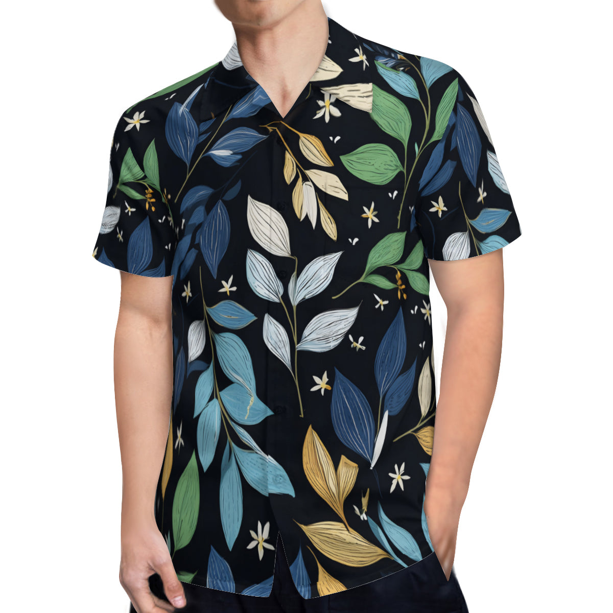 Elegant Leaves Hawaiian Shirt