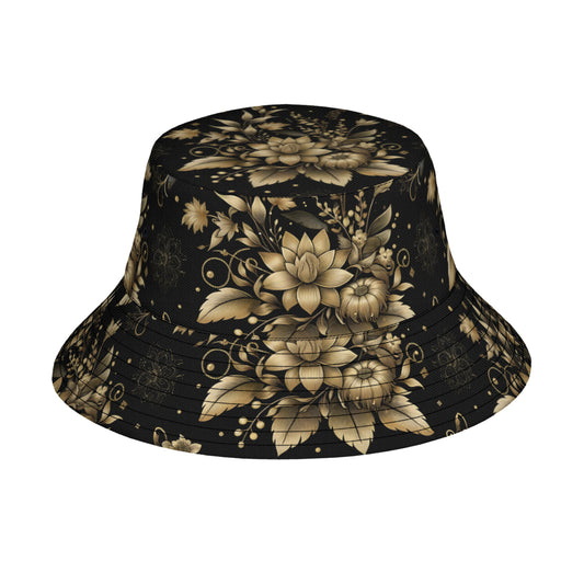 Gold Flowers Fisherman Hat