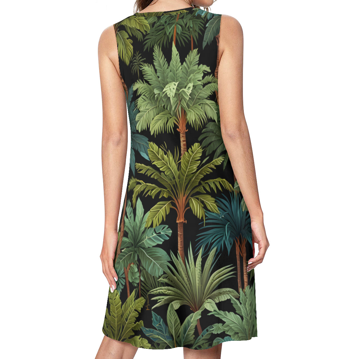 Tropical Trees Women's Casual Dress