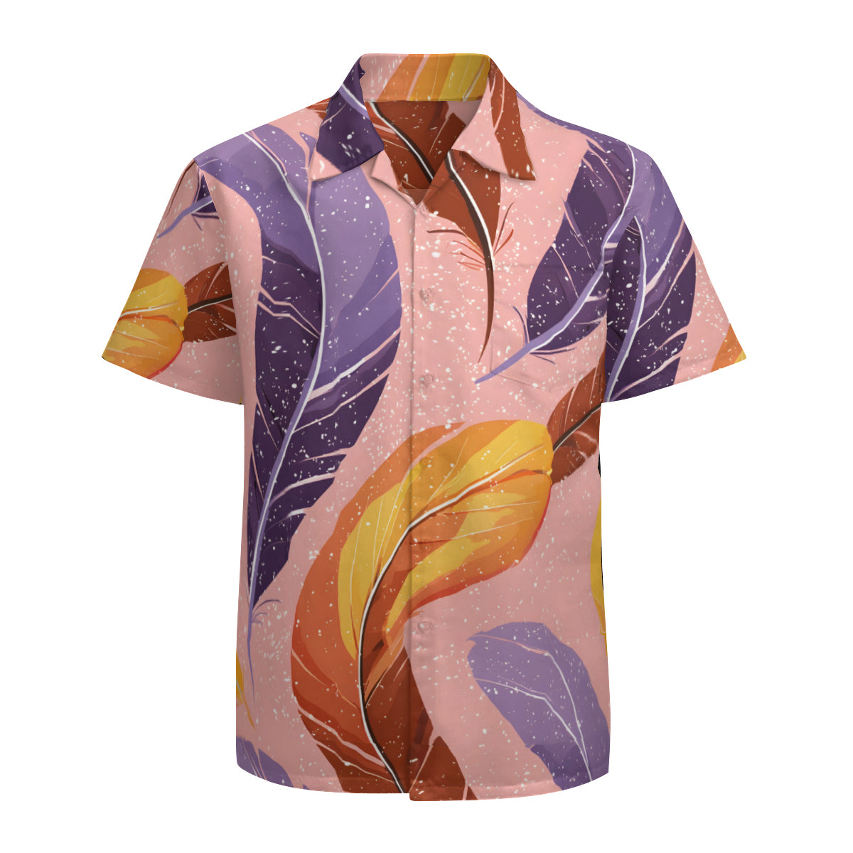 Abstract Feathers Hawaiian Shirt