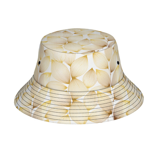 Abstract Pattern Gold Fisherman Hat