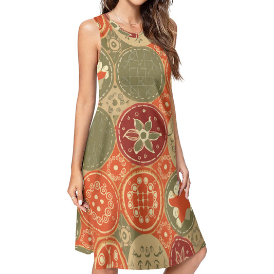 Abstract Pattern Women's Casual Dress
