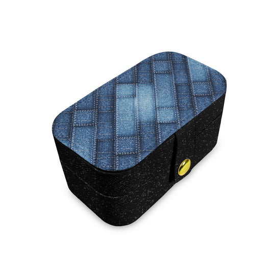 Denim Design Personalized Portable Jewelry Box