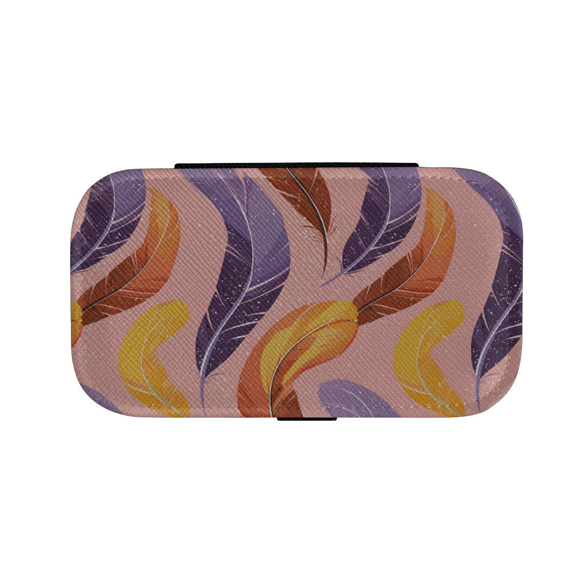 Abstract Feathers Personalized Portable Jewelry Box