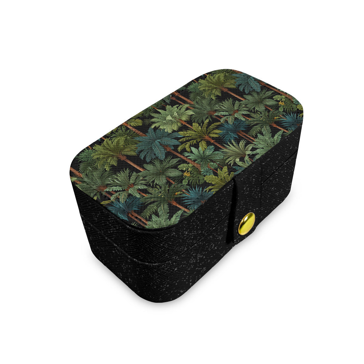Tropical Trees Personalized Portable Jewelry Box