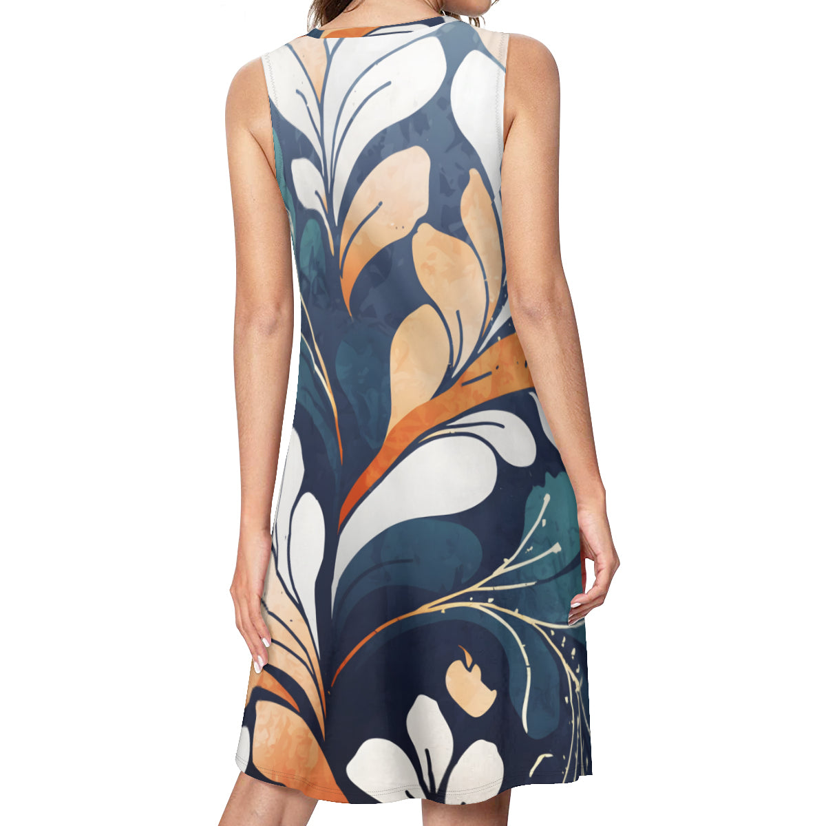 Abstract Floral Women's Casual Dress